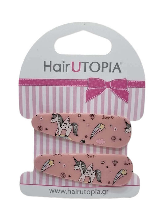 Hair Utopia Set de Agrafe pentru Copii cu Cu clemă Unicorn - Licornă 2buc