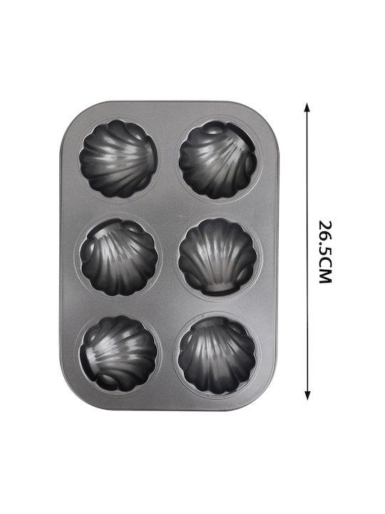 Tpster Aluminum Cupcakes & Muffins 6 Cups Baking Pan
