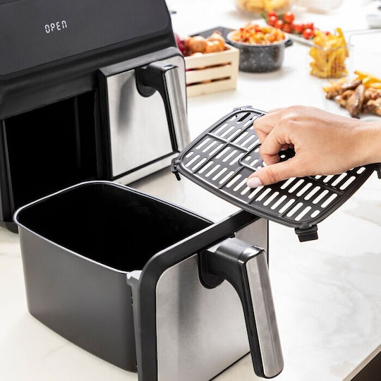 InnovaGoods Fryinn Double 8000 Friteuză cu aer 8lt Negru