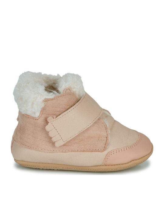 My Lederne Kinderstiefeletten Beige