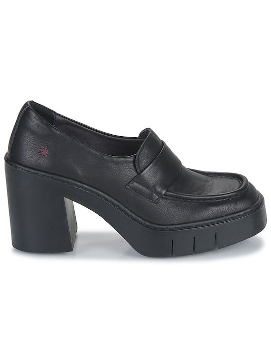 Spitze Zehe Pumps mit Plateau Schwarze