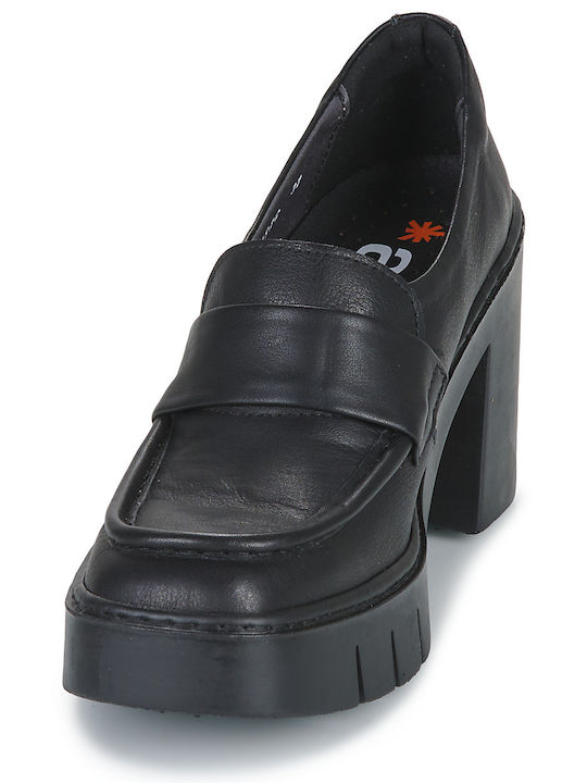 Spitze Zehe Pumps mit Plateau Schwarze