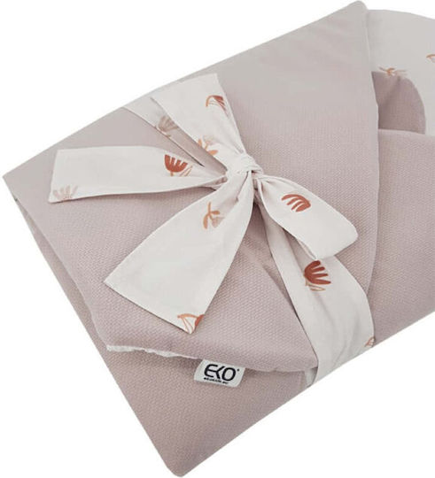 Ekokids Κουβέρτα Αγκαλιάς & Λίκνου Beige Meadow Βελουτέ Μπεζ 75x75εκ.