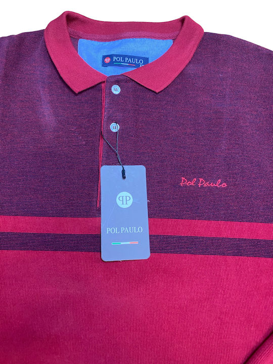 Polo Μπλούζα Μακρυμάνικη Κόκκινη