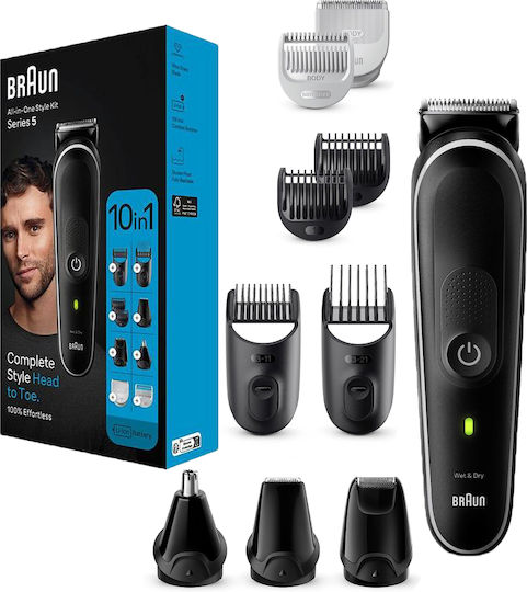 Braun MGK5440 Reîncărcabilă Mașină de Tuns Neagră
