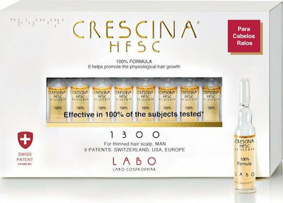 Labo Crescina HFSC 100% 1300 Fiola pentru păr pentru căderea părului pentru bărbați 20x3.5ml