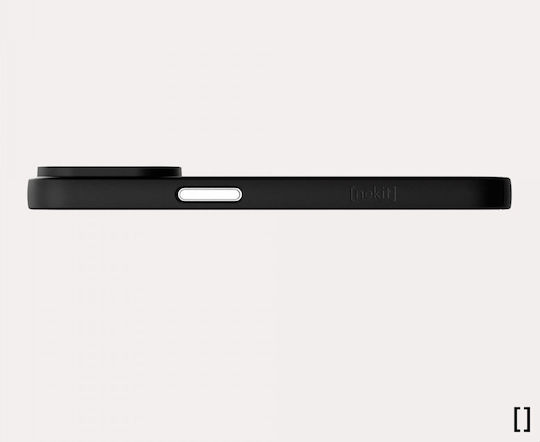 Nekit Umschlag Rückseite Kunststoff 1mm Schwarz (iPhone 15)