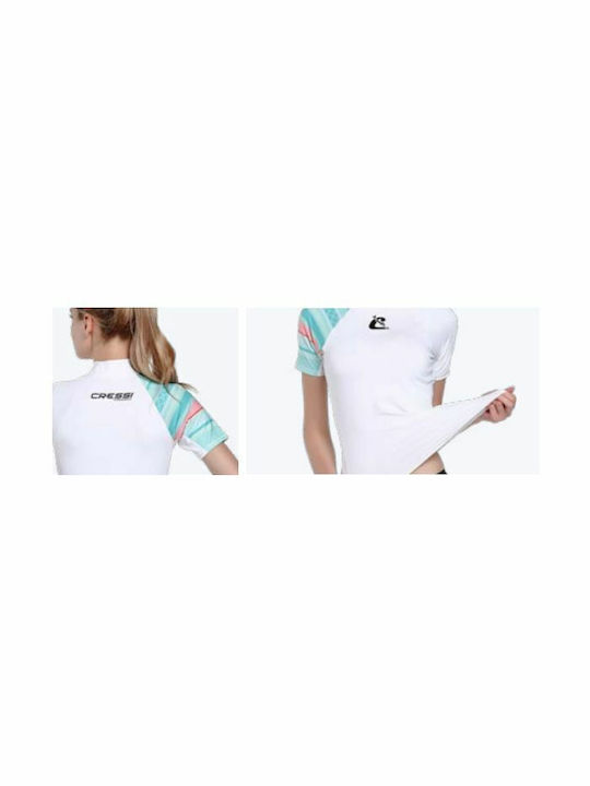 CressiSub Short Sleeve Tricou de protecție solară White