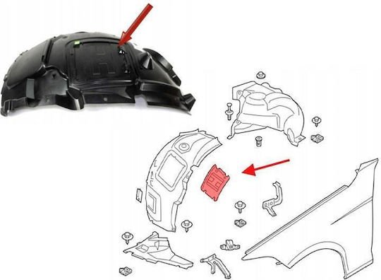 4 Protections for Car Bumpers 1pcs Black