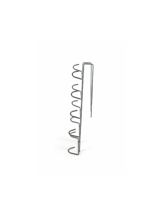 Стойка за Чаши Inox 16x6.5x28.5см Сребриста