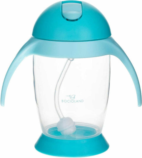 Bocioland Căniță pentru copii din Plastic Albastru 300ml pentru 6m+m+