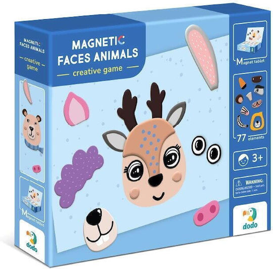 Dodo Magnetic Toys Construction Faces Animals for Children Aged 3+