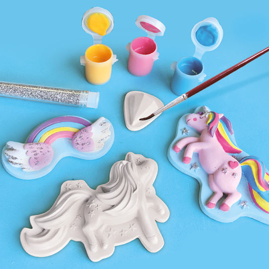 Ses Creative Παιχνίδι Κατασκευών Πλαστικό Casting And Painting - Unicorns για Παιδιά 5+ Ετών
