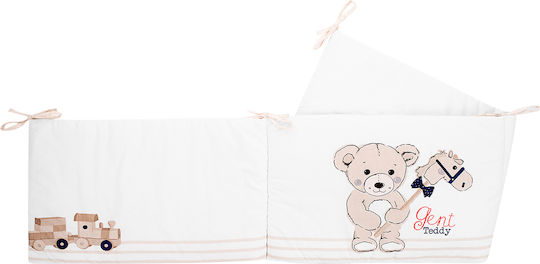 Kikka Boo Teddy Bear Crib Bumpers Classic Inside Pink 35x180cm