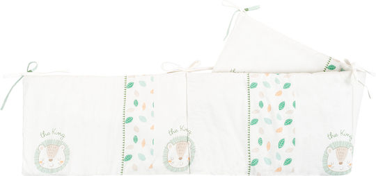 Kikka Boo Jungle King Crib Bumpers Classic Inside Green 35x180cm