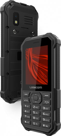 Logicom Xtrem 30 Dual SIM Ανθεκτικό Κινητό με Κουμπιά Μαύρο