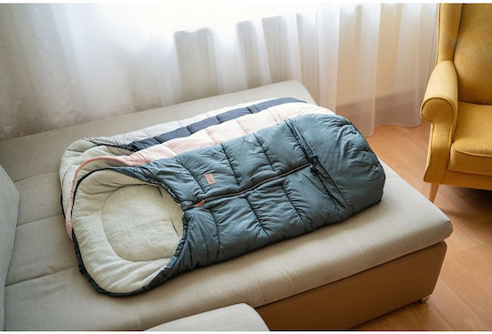 Petite & Mars Ποδόσακος Καροτσιού Αδιάβροχος Καφέ με Fleece Επένδυση 100x48εκ.