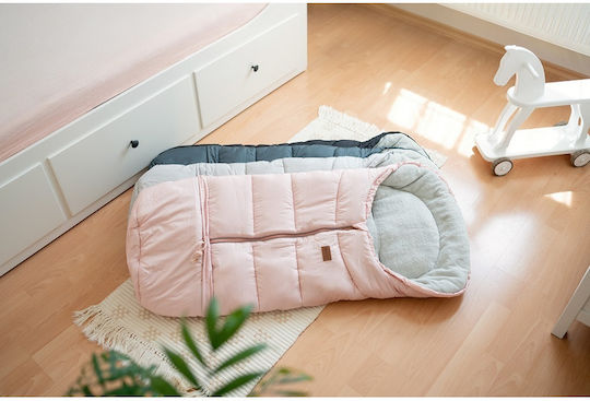 Petite & Mars Ποδόσακος Καροτσιού Αδιάβροχος Καφέ με Fleece Επένδυση 100x48εκ.