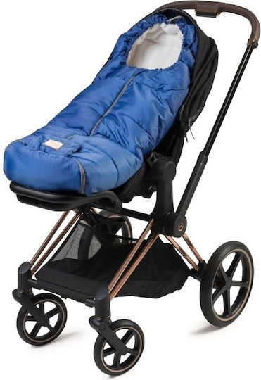 Nuvita Essential Universal Stroller Footmuff Gray with Fleece Lining 45cm