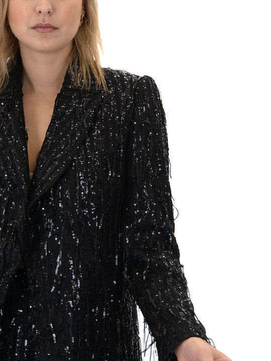 Zoya Blazer Women's Blazer Black with Sequins