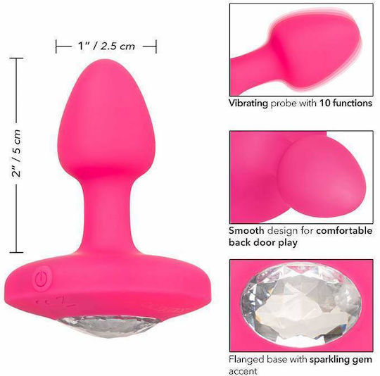 Calexotics Cheeky Gem Dop Anal cu vibrație Mici Roz