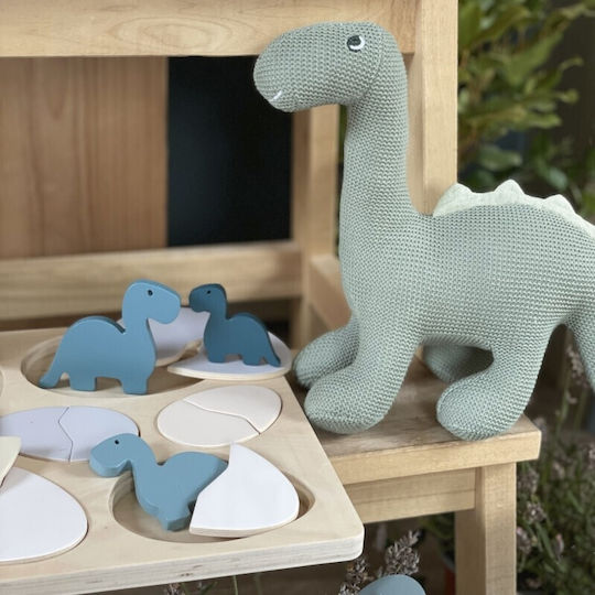 Ξύλινο Παιδικό Puzzle Σφηνώματα Egg & Dino για 2+ Ετών 18pcs Egmont