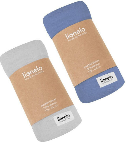 Lionelo Blanket Cot Swaddle Bamboo Gray 120x120cm