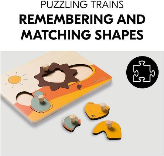 Ξύλινο Παιδικό Puzzle Σφηνώματα Hauck