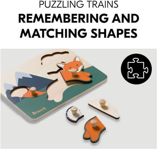 Ξύλινο Παιδικό Puzzle Σφηνώματα Hauck
