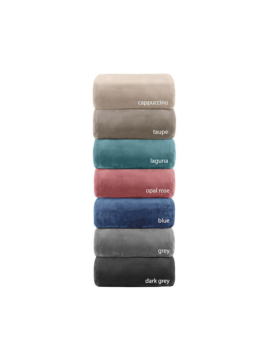 Adam Home Decke Samt Blau 160x220cm Adam Home Decke Samt Blau 160x220cm