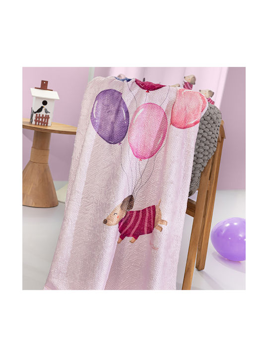 Saint Clair Κουβέρτα Fleece Ultrasoft Pet Fuchsia 160x220εκ.