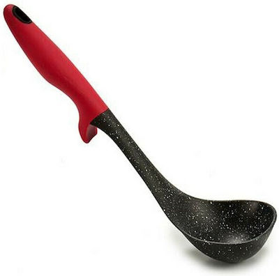 BigBuy Deep Plastic Soup Spoon Black 7cm