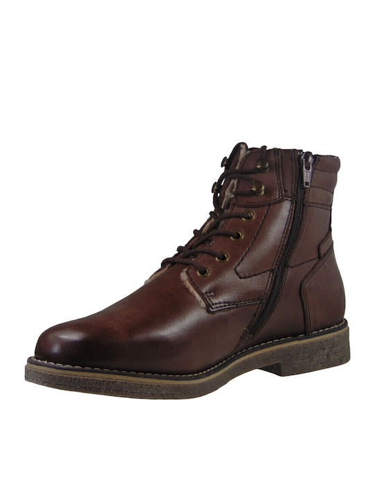Leder Herrenstiefel Tabac Braun