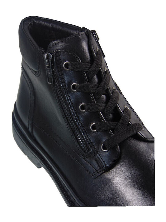 Leder Herrenstiefel Schwarz