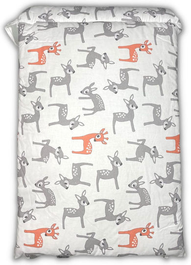 Affetto Σετ Κούνιας Grey-orange Deer Γκρι 7τμχ