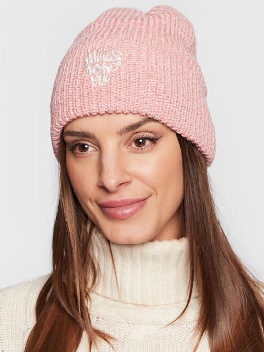 Beanie Unisex Beanie Gestrickt in Rosa Farbe