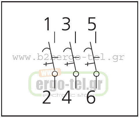 Kripal Automatic Circuit Breaker 6A Triple-pole AC 209-001100306