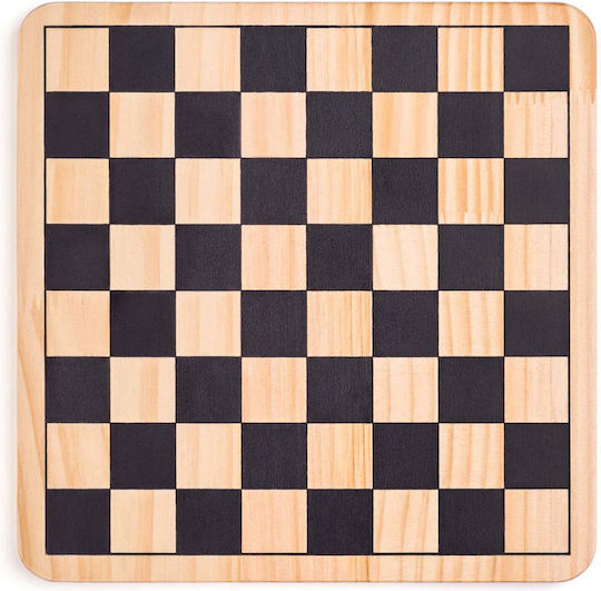 Woodyland Wooden Checkers & Dice Set for Backgammon