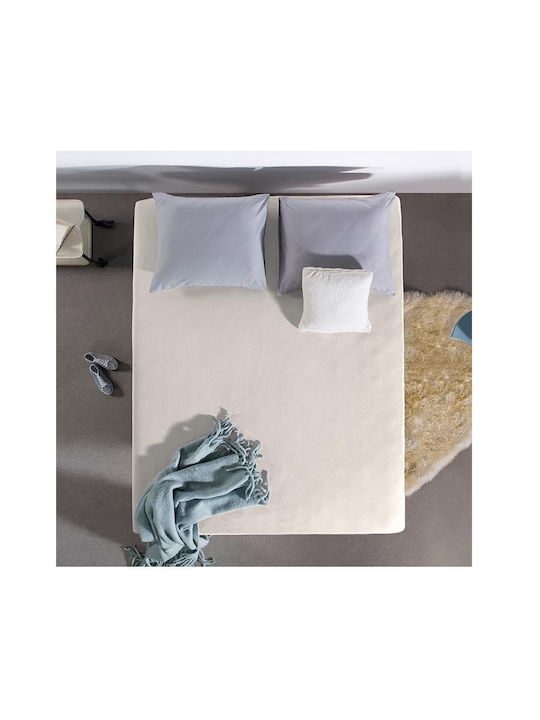 DreamHouse Sheet Super-Double with Elastic 160x200+30cm. Cream