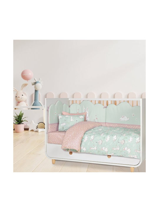 Das Home Babybettwäsche-Set Für Krippe Baumwolle Meda-Saumont-Grey 130x170cm