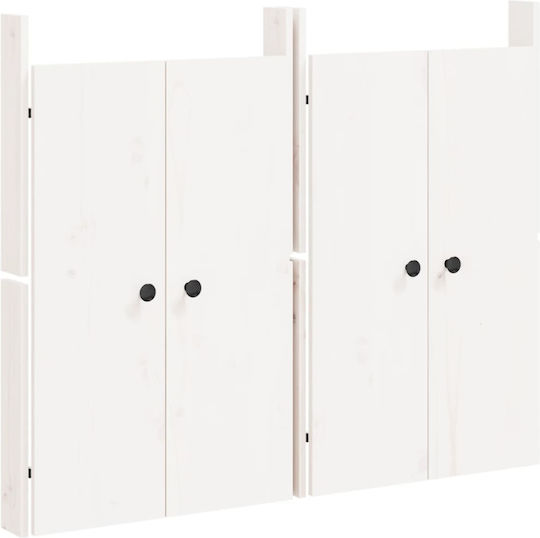 vidaXL Επιδαπέδια Ραφιέρα Μπάνιου Ξύλινη 50x9x82cm Λευκή