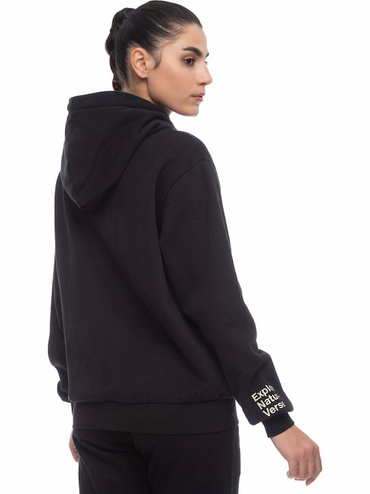 Be:Nation Sweatshirt Black mit Kapuze