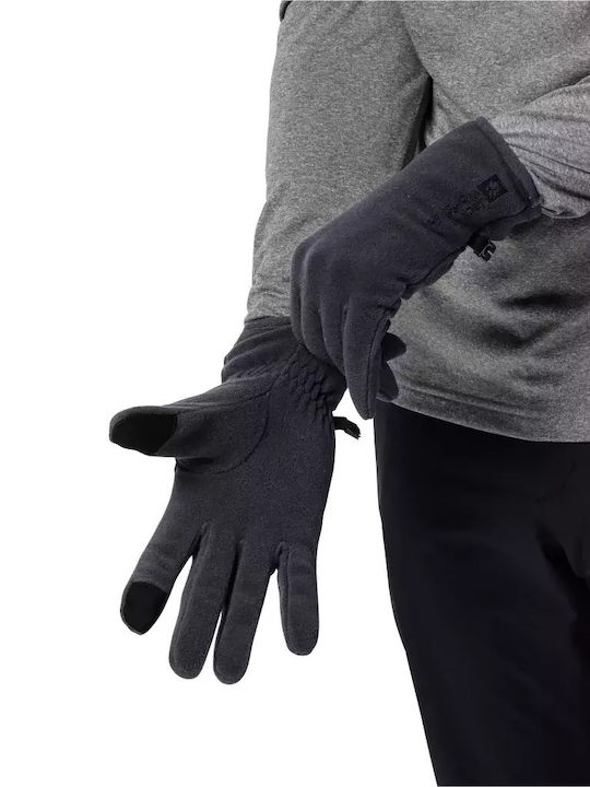 Gray Fleece Manusi Atingere