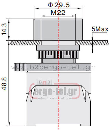 Xindali Druckknopf Industrie-Typ 022-503810000