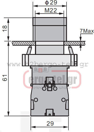 Xindali Push Button Tip industrial 022-904520110