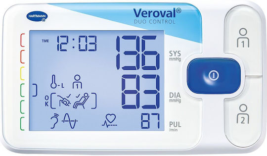 Hartmann Veroval Duo Control Large Digital Blood Pressure Monitor Arm 9255250