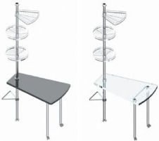 Starax Silber 42x42x215εκ. 1Stück S 7001