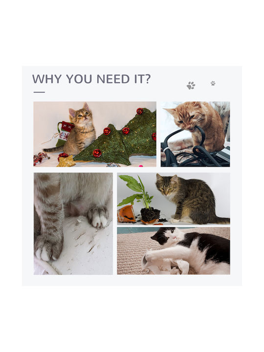 Pawhut Котка Котешко драскало Сив 50x36x70см.