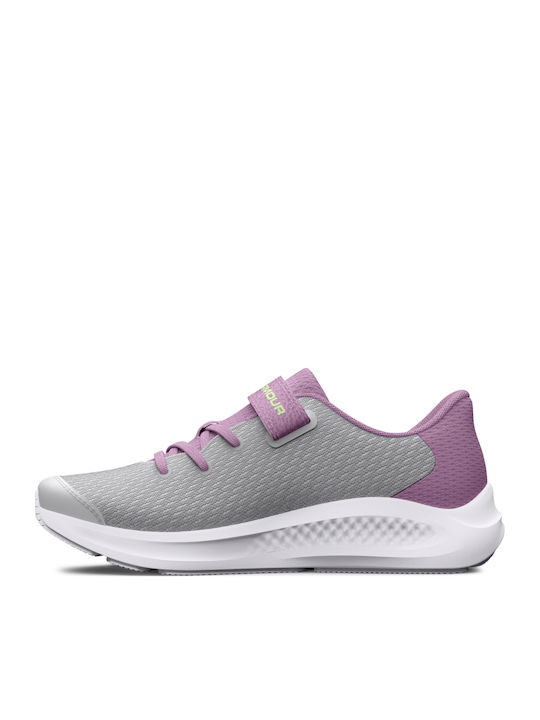 Gps Pursuit 3 Kids Sports Shoes Running with Hoop & Loop Closure Gray