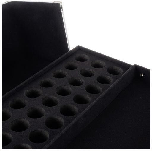 Soulima Metallic Cosmetic Case Black H42.5xW35xD24.5cm